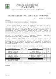 deliberazione del consiglio comunale - Comune di Montopoli Val d ...