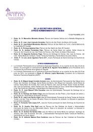 De la Secretaría General. Otros nombramientos y ceses - Iglesia en ...