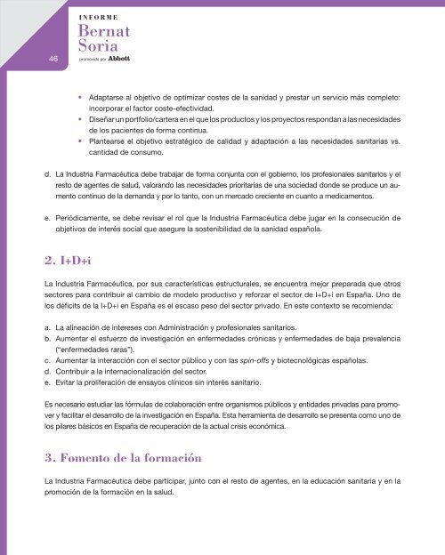 Resumen ejecutivo del Informe Bernat Soria - Abbott