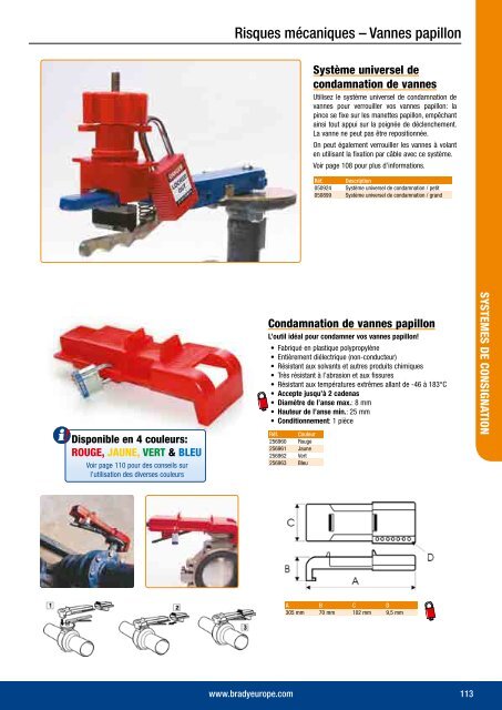 SYSTEMES DE CONSIGNATION (LOCKOUT/TAGOUT) - Etilux