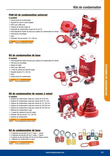 SYSTEMES DE CONSIGNATION (LOCKOUT/TAGOUT) - Etilux