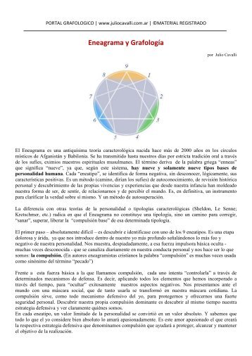Eneagrama y Grafología - Julio Cavalli