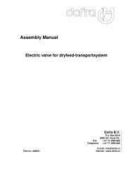 Assembly Manual Electric valve for dryfeed ... - ACO Funki