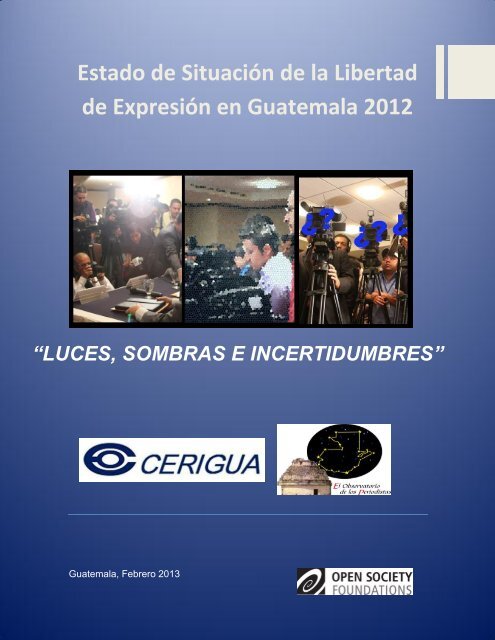 Estado de Situación de la Libertad de Expresión en Guatemala 2012