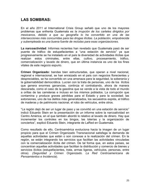 Estado de Situación de la Libertad de Expresión en Guatemala 2012