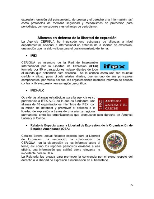 Estado de Situación de la Libertad de Expresión en Guatemala 2012