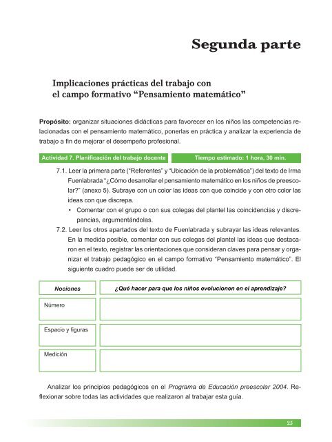 Módulo IV Pensamiento matemático infantil e intervención docente ...