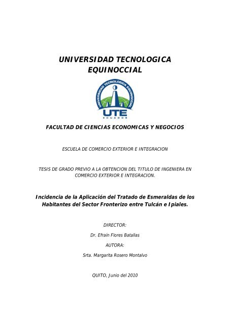 universidad tecnologica equinoccial - Universidad Tecnológica ...