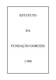 ESTATUTO DA FUNDAÇÃO GORCEIX 1.960 - Escola de Minas