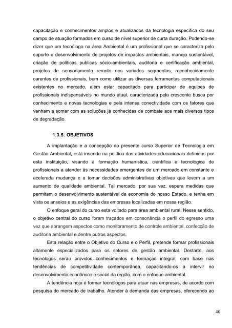 projeto pedagógico curso superior de tecnologia em ... - Grupo Ideal