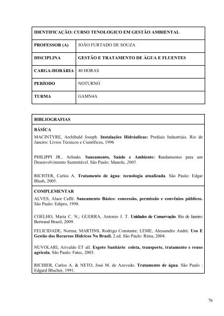 projeto pedagógico curso superior de tecnologia em ... - Grupo Ideal