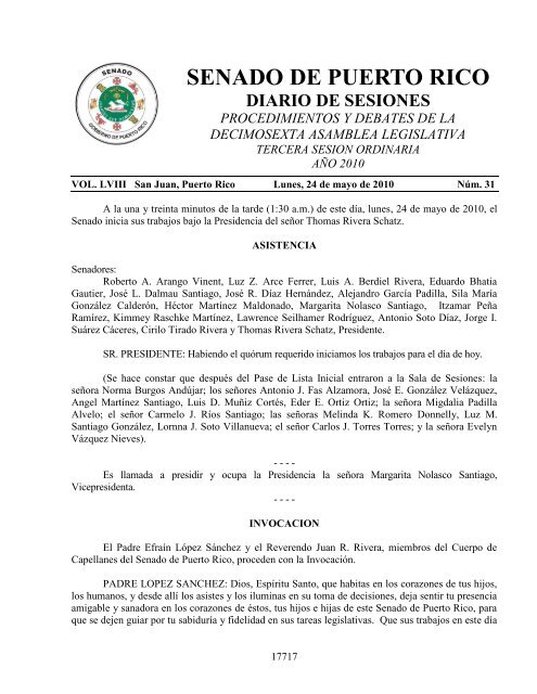 Senado De Puerto Rico Senado De Puerto Rico