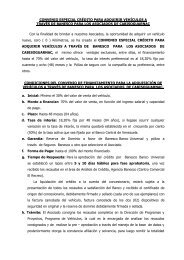 CONVENIO ESPECIAL CRÉDITO PARA ADQUIRIR VEHÍCULOS A ...