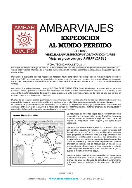 AMBARVIAJES - Kananga y Ambar