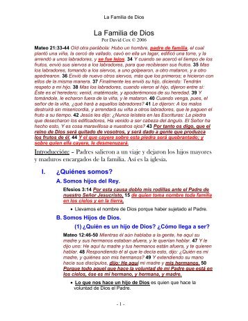 06-032 familia de Dios (s).pdf - David Cox