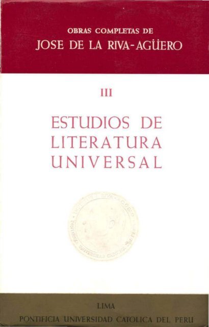 Estudios De Literatura Universal Textos Pucp Textos