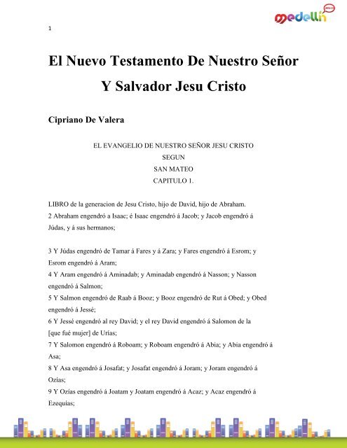El Nuevo Testamento De Nuestro Señor Y Salvador Jesu Cristo