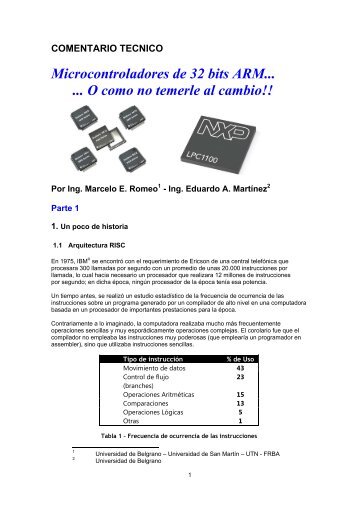 Microcontroladores de 32 bits ARM... 1era parte - Edudevices