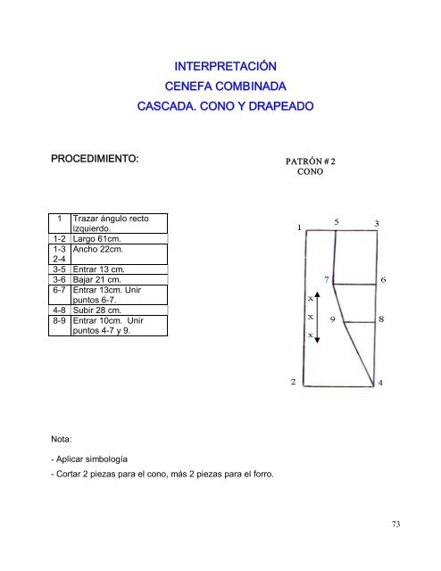 TRAZO DE PATRONES DE CORTINAS Y CENEFAS ... - OIT/Cinterfor