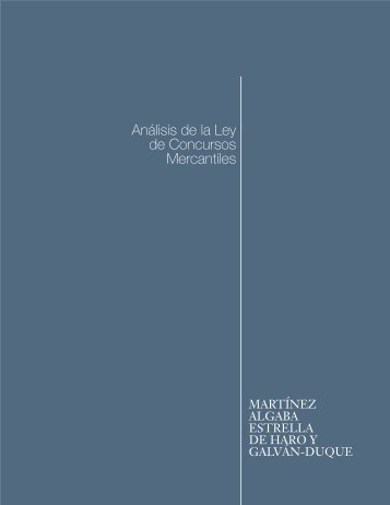 Análisis de la Ley de Concursos Mercantiles - Mah.com.mx