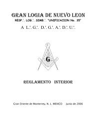 Reglamento interior de una Logia Simbolica ... - Valdemar.org.mx