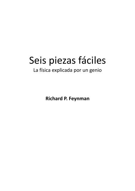 Seis piezas fáciles - Departamento de Ciencias Energéticas y ...