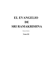 Ramakrishna (Tomo III) - Ensinamentos Sagrados da Vedanta