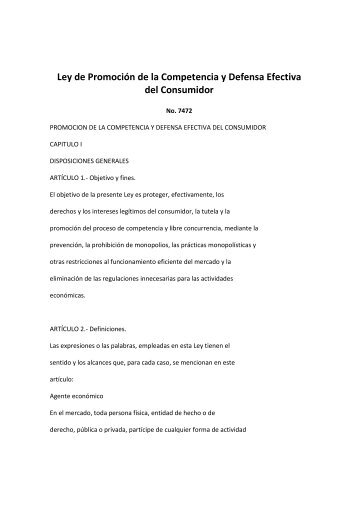 Ley de Promoción de la Competencia y Defensa ... - Ministerio Público