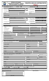 Formulario único de RUC - Dirección General de Ingresos