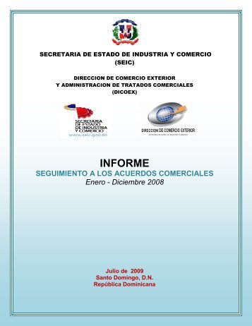 INFORME SEGUIMIENTO A LOS ACUERDOS COMERCIALES ...