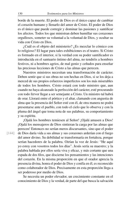 Testimonios para los Ministros (1979) - Ellen G. White Writings