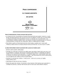 PARA COMPRENDER EL FINANCIAMIENTO DE AUTOS - Nissan