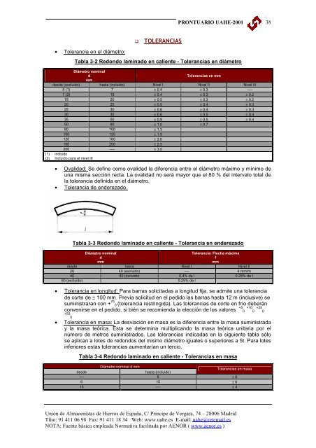 PERFILES COMERCIALES - Hierros y Aceros de Santander sa