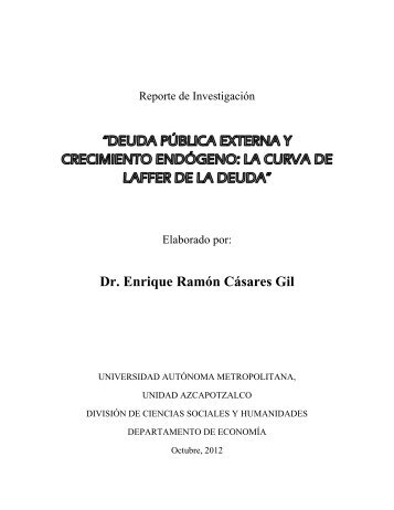 Dr. Enrique Ramón Cásares Gil - UAM