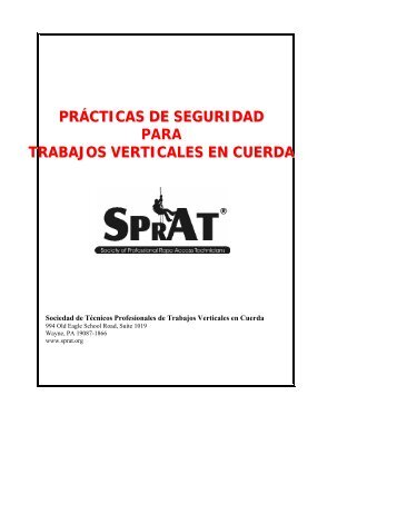 prácticas de seguridad para trabajos verticales en cuerda - Rescue ...