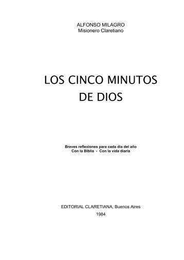 Los cinco minutos de Dios.pdf - parroquia de Valdefuentes