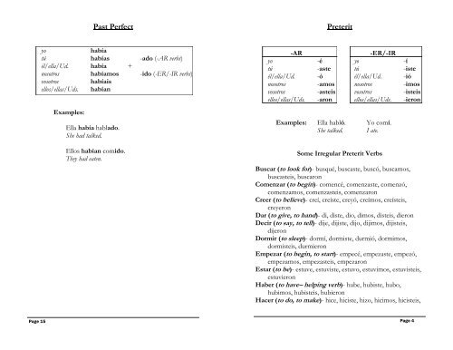 the complete guide to spanish verb tenses - Germanna Community ...