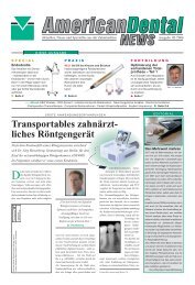Transportables zahnärzt- liches Röntgengerät - American Dental ...