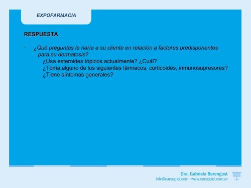 micosis - Dra. Gabriela Berengust - ExpoFarmacia