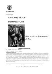 atención y visitas efectivas al club - Toastmasters International ...