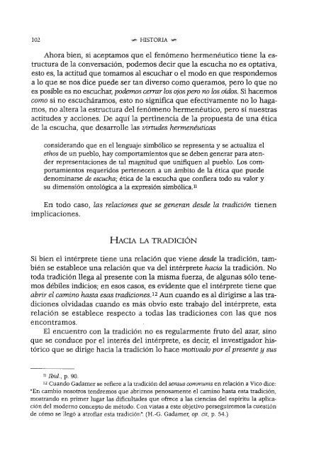 gadamer humanista - Repositorio de la Facultad de Filosofía y ...