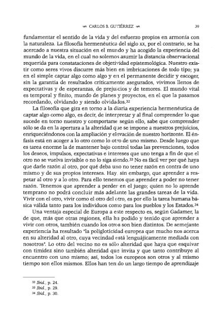 gadamer humanista - Repositorio de la Facultad de Filosofía y ...