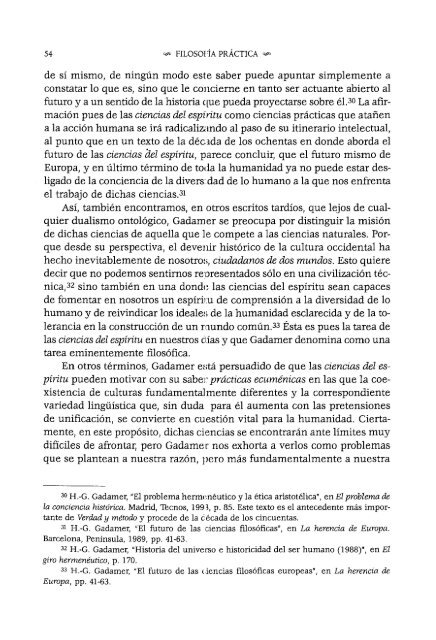 gadamer humanista - Repositorio de la Facultad de Filosofía y ...