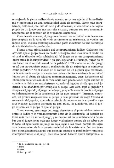 gadamer humanista - Repositorio de la Facultad de Filosofía y ...