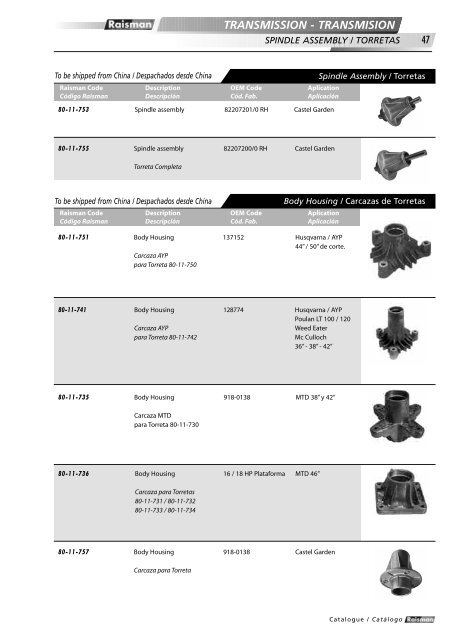 engine - motor - Trading Parts Corp