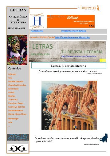 Letras, Tu Revista Literaria - Ediciones Alvaeno