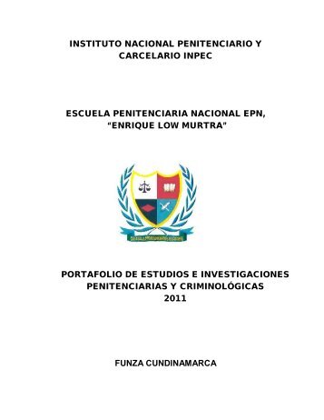 INSTITUTO NACIONAL PENITENCIARIO Y CARCELARIO INPEC ...