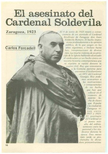 El asesinato del Cardenal Soldevila - Gredos