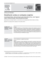 Rehabilitación cardiaca en cardiopatías congénitas