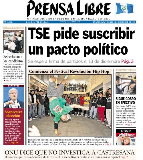 ONU DICE QUE NO INVESTIGA A CASTRESANA - Prensa Libre